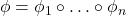 \phi = \phi_1 \circ \ldots \circ \phi_n